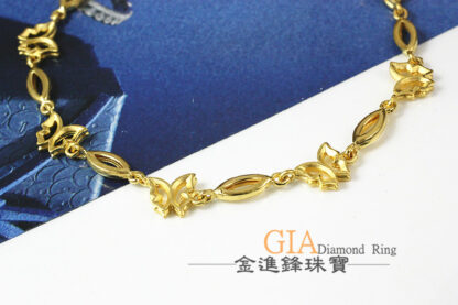 蝴蝶黃金手鍊 重2.30錢 G023912：圖片 3