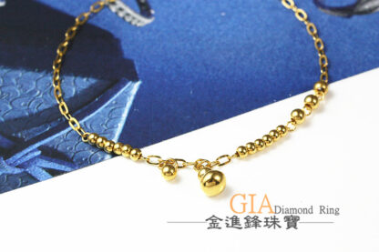 葫蘆金球黃金手鍊 重1.06錢 G023941：圖片 3