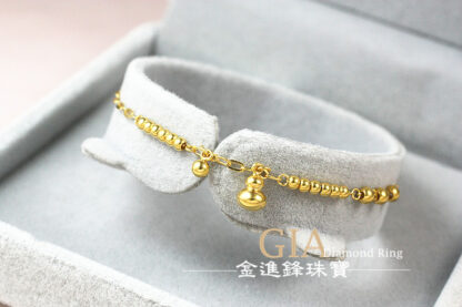 葫蘆金球黃金手鍊 重1.06錢 G023941：圖片 4