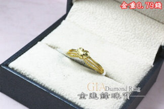 碎碎冰愛心黃金戒指 重0.79錢 G023969