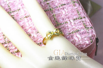 蝴蝶結黃金女戒 重0.84錢 G024005：圖片 5
