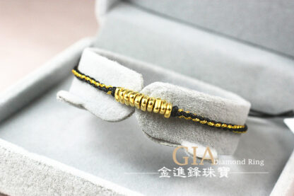 盤纏黃金編織手鍊 重0.08錢 G023994：圖片 5