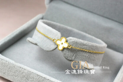 白小花黃金手鍊 重0.67錢 G024057：圖片 4