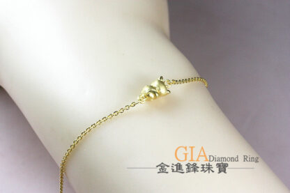 貓咪背影黃金手鍊 重0.65錢 G024054：圖片 5