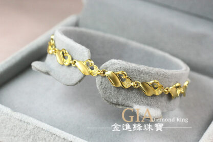 鑽沙波紋黃金手鍊 重1.71錢 G024016：圖片 4