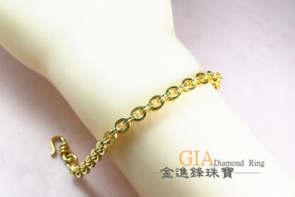 時尚簡約黃金手鍊 重5.45錢 G024021：圖片 5