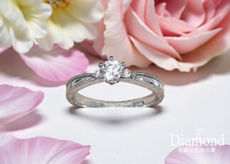 (現貨款)30分白金鑽石女戒 J001344