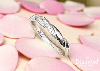 (現貨款)白金鑽石線戒 J001919