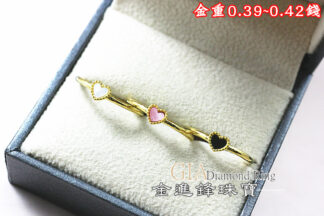 愛心母貝黃金戒指 重0.40錢 G026459