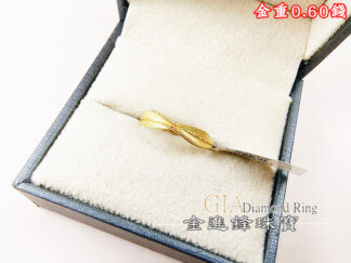 線條黃金戒指 重0.60錢 G027761